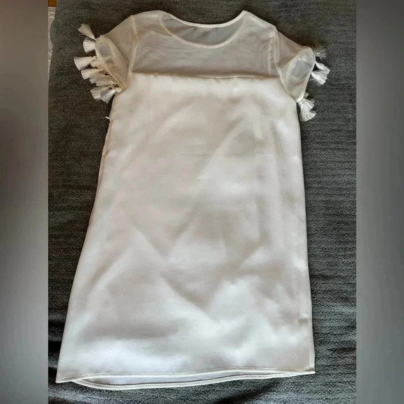 Iced Latte White Shift Dress size small - Picture 12 of 12